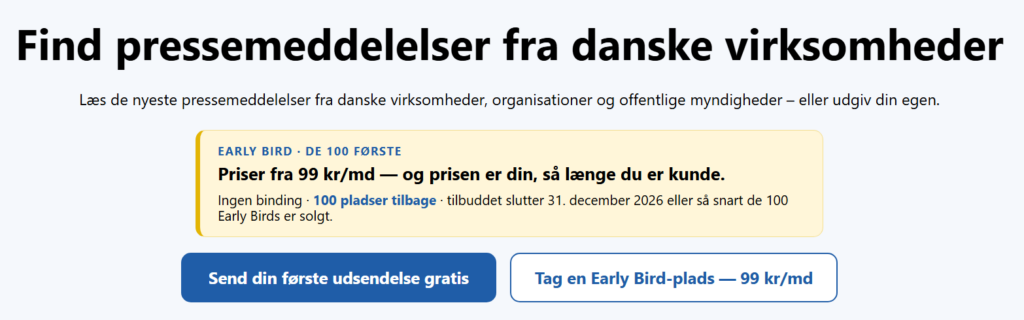 presseudsendelse